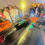 Am văzut monopostul McLaren cu sigla Banca Transilvania, expus la Ateneu, înainte de Marele Premiu al Ungariei